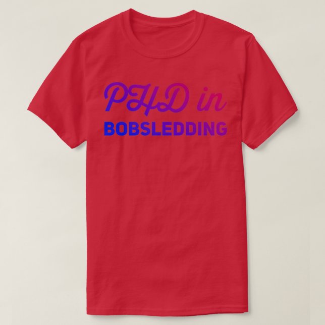 Camiseta Phd em Bobsledim 10 (Frente do Design)