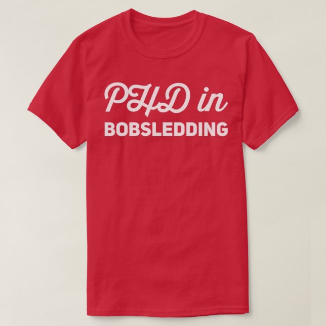 Camiseta Phd em Bobsleding (Frente do Design)