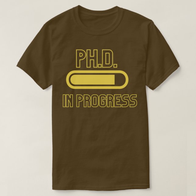 Camiseta PhD em curso PhinisheD 4 (Frente do Design)
