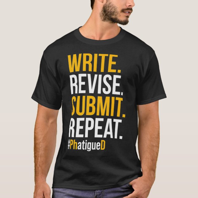Camiseta PhD Estudante Dissertação Doutorado Prem (Frente)