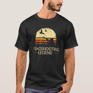 Camiseta Pheasant caçando lente de asa disparando contra a