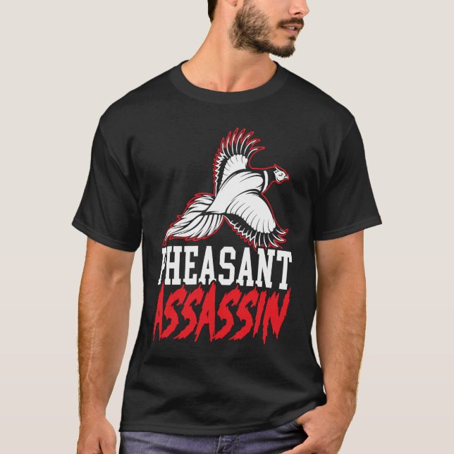 Camiseta Pheasant Hunter Pheasant Hunting Bird Hunt  3 (Frente)