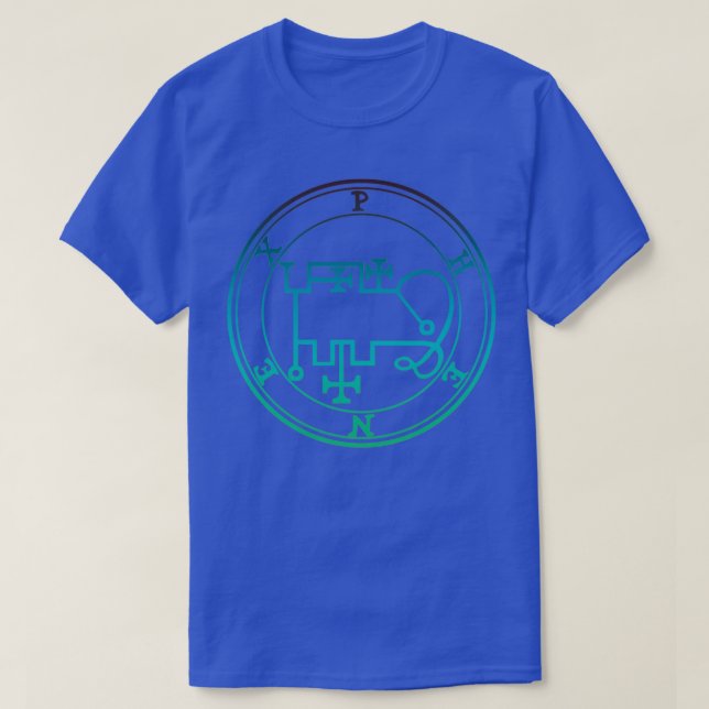Camiseta Phenex Sigil Transforma Sua Vida Azul Verde (Frente do Design)