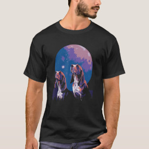 Camiseta Phenomenal Howling Cute Basset Hound Pack Retro Aw