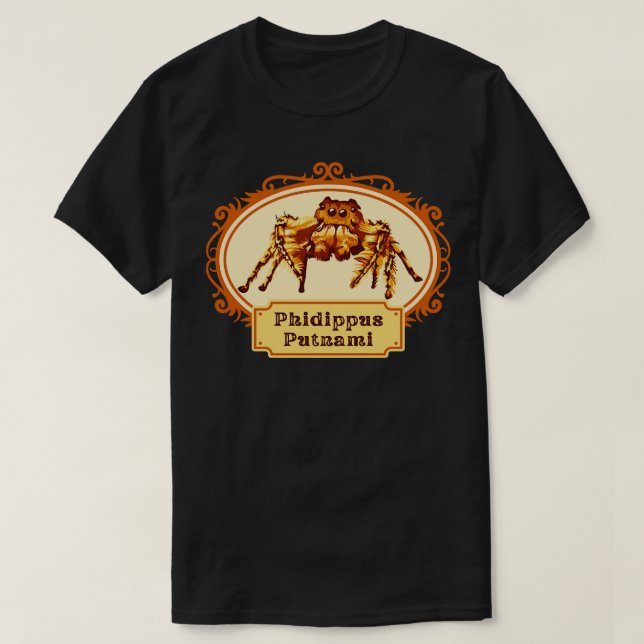 Camiseta Phidippus Putnami Jumping Spider 1 (Frente do Design)