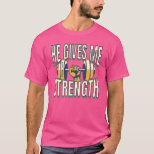 Camiseta Phil 4 13 Ele me dá um forte e inspirador Chris