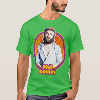 Camiseta Phil Collins Retro 80s Design do ventilador