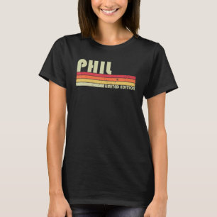 Camiseta PHIL Nome do presente personalizado Funny Retro Vi