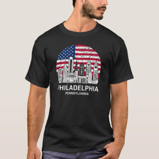 Camiseta Philadelphia City Pennsylvania Flag
