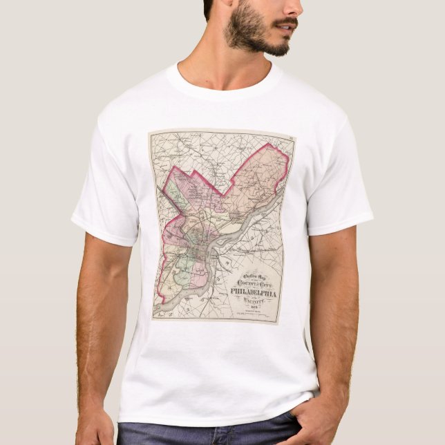 Camiseta Philadelphia County, cidade (Frente)