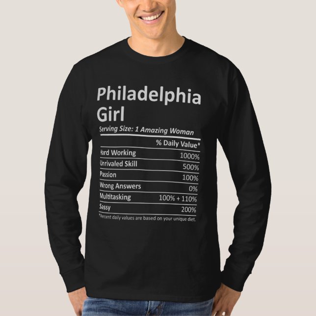 Camiseta Philadelphia Girl Pa Pensilvânia Funny City Home (Frente)