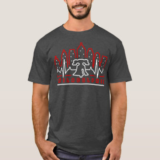Camiseta Philadelphia Patriotic EKG Heartbeat Philly Fan Fa