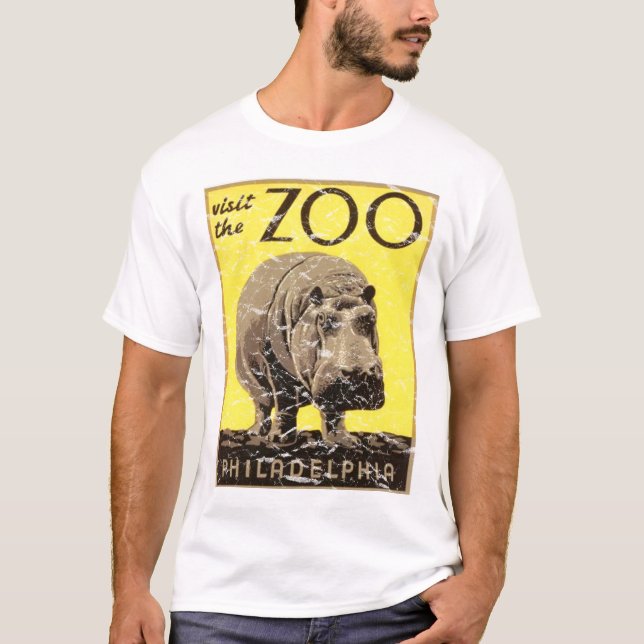 Camiseta Philadelphia Zoo-Hippo (Frente)