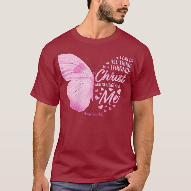 Camiseta Philippians 413 Christian Bíblia Verse Gifts (Frente)