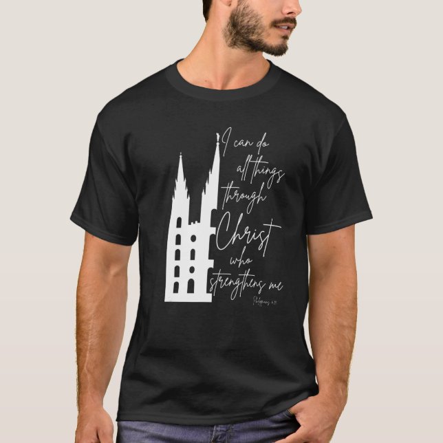 Camiseta Philippians 413 I Can Do All Things Through Christ (Frente)