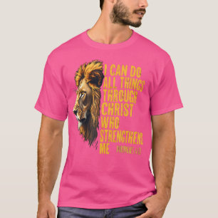 Camiseta Philippians 413 Religião Fortalece Christi