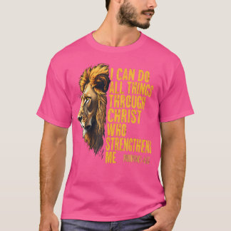 Camiseta Philippians 413 Religião Fortalece Christi
