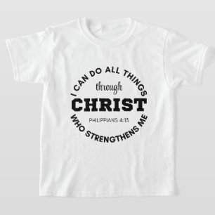 Camiseta Philippians 4:13 Eu posso fazer todas as coisas Es