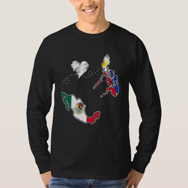 Camiseta Philippines Mexico Filipino Proud Mexipino Mexican (Frente)