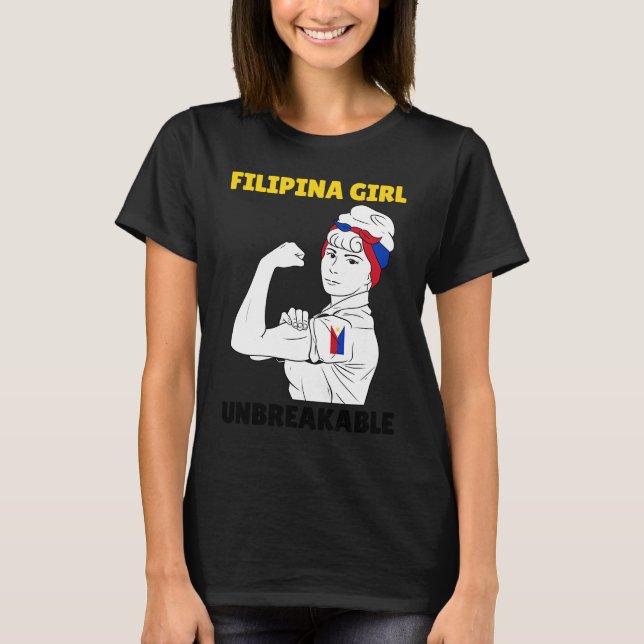 Camiseta Philippines Pinay Filipina Princess Queen Proud Wo (Frente)