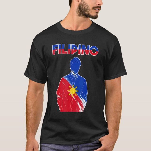 Camiseta Philippines Pinoy Pinay Filipino Filipina Pride Pr (Frente)