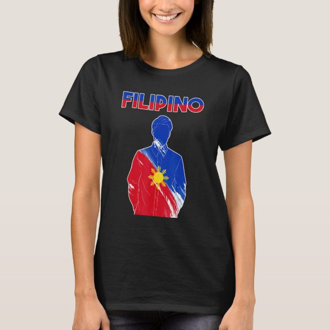 Camiseta Philippines Pinoy Pinay Filipino Filipina Pride Pr (Frente)