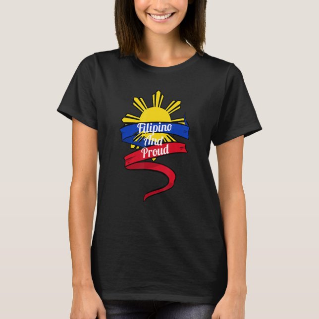Camiseta Philippines Pinoy Pinay Filipino Filipina Pride Pr (Frente)