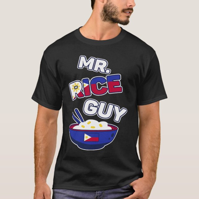 Camiseta Philippines Rice Guy  Pinay and Pinoy Filipino Ric (Frente)