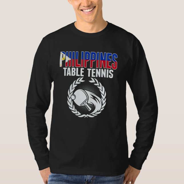 Camiseta Philippines Table Tennis Fans Philippine Ping Pong (Frente)