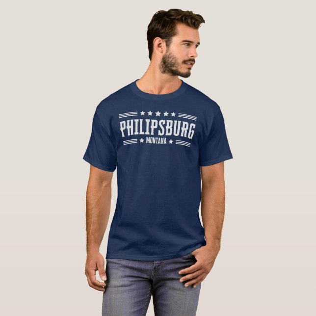 Camiseta PHILIPSBURG MONTANA Stars & Stripes (Frente Completa)