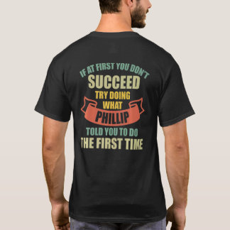 Camiseta Phillip Nome Personalizado Phillip Primeiro Nome