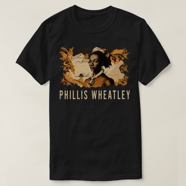 Camiseta Phillis Wheatley 1 (Frente do Design)