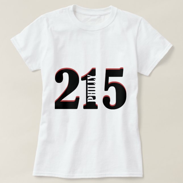 Camiseta Philly 215 (Frente do Design)