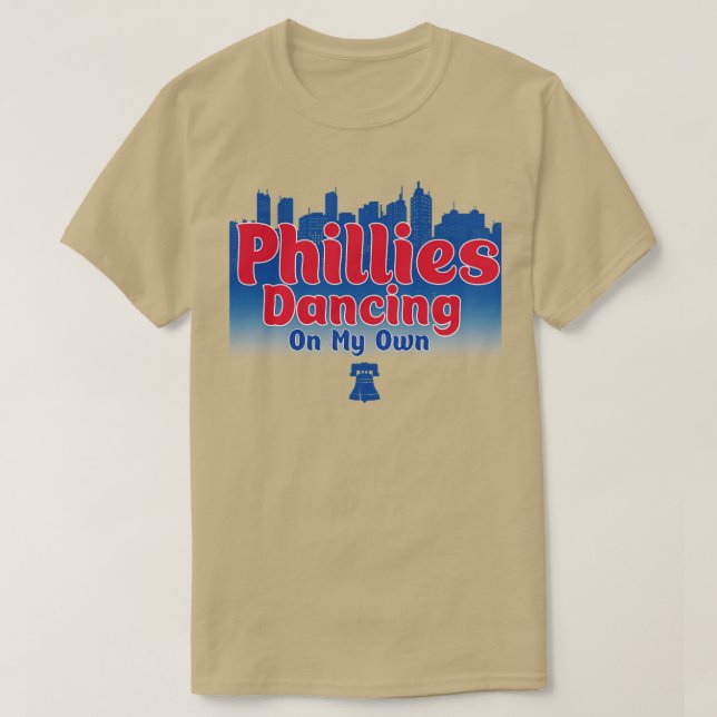 Camiseta Philly Dançando em Minha Filadélfia Baseball (Frente do Design)