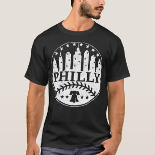 Camiseta Philly Fan Baseball Lover Philadelphia PA City Sky