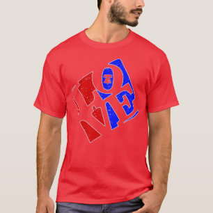 Camiseta Philly Love Red White e Blue Liberty Bell Philad