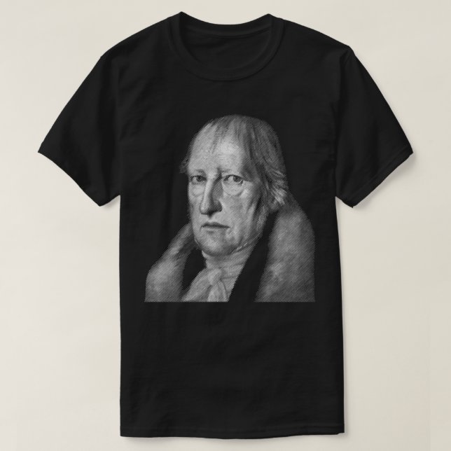 Camiseta philosopher Hegel portrait (Frente do Design)