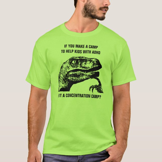 Camiseta Philosoraptor ADHD (Frente)