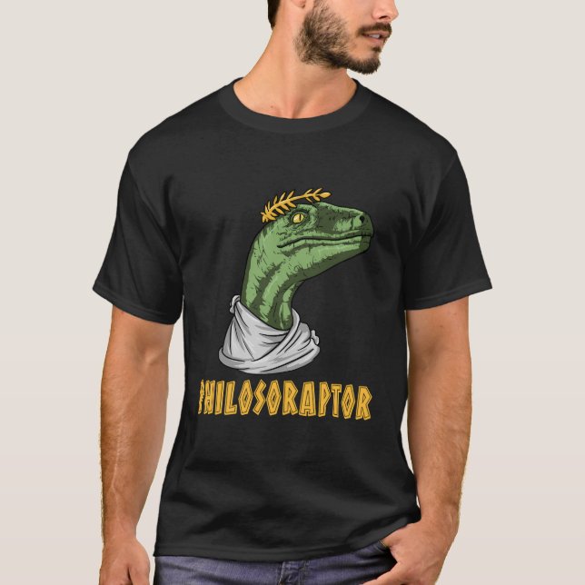 Camiseta Philosoraptor Velociraptor Philosopher Funny Philo (Frente)