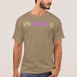 Camiseta PhinisheD PhD em roxo e verde 1