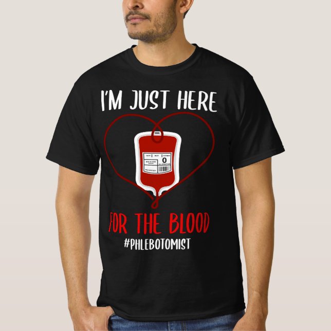 Camiseta Phlebotomis Joke Blood Venipuncture Quote Phleboto (Frente)