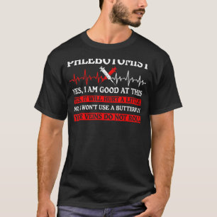 Camiseta Phlebotomist Dizendo Phlebotomy Nurse Technician W