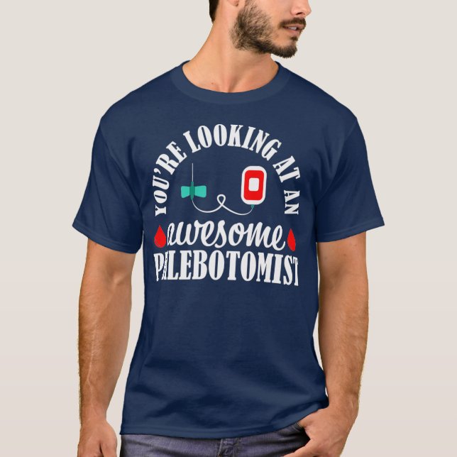 Camiseta Phlebotomist Enfermeira Fantasma Phlebotomy Techni (Frente)