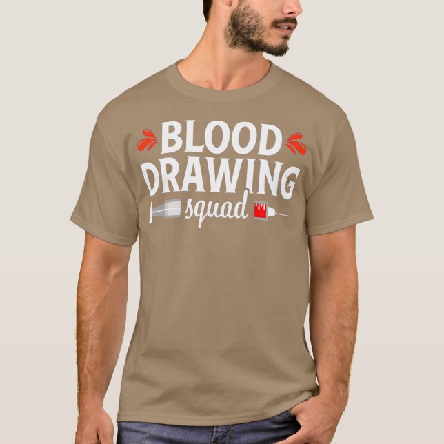 Camiseta Phlebotomist Funny Squad Phlebotomy Technician (Frente)