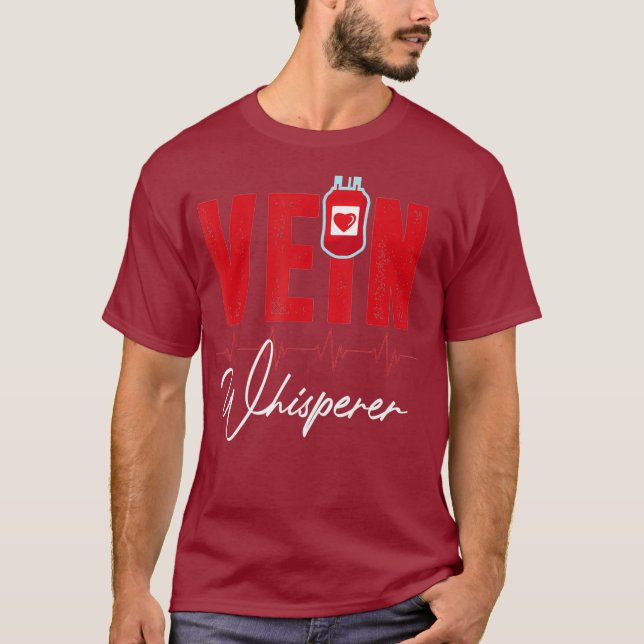 Camiseta Phlebotomist Funny Vein Whisperer Phlebotomy (Frente)