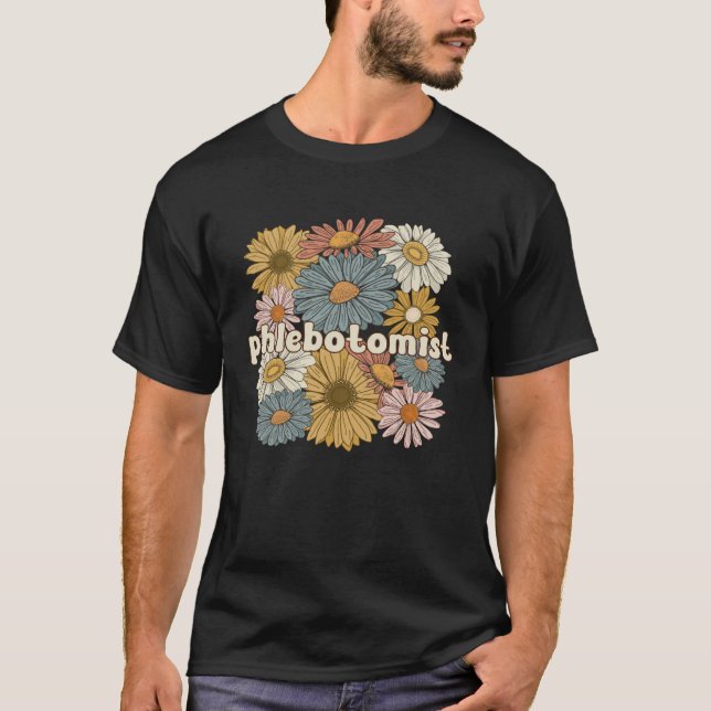 Camiseta Phlebotomist Groovy Phlebotomy Phlebotomist Squad (Frente)
