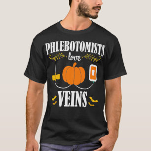 Camiseta Phlebotomist Halloween Veins Engraçados Flebotomi