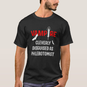 Camiseta Phlebotomist Vampire Phlebotomy Technician 1