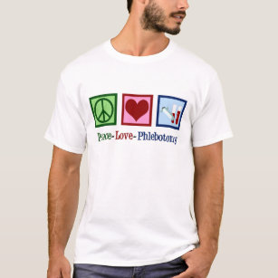 Camiseta Phlebotomy Peace Love