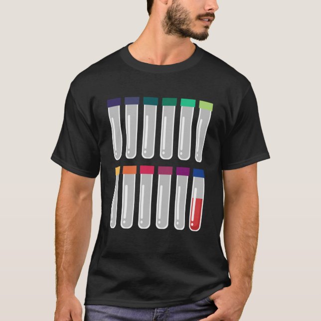 Camiseta Phlebotomy Test Tube Laboratory Doctor for Phlebot (Frente)